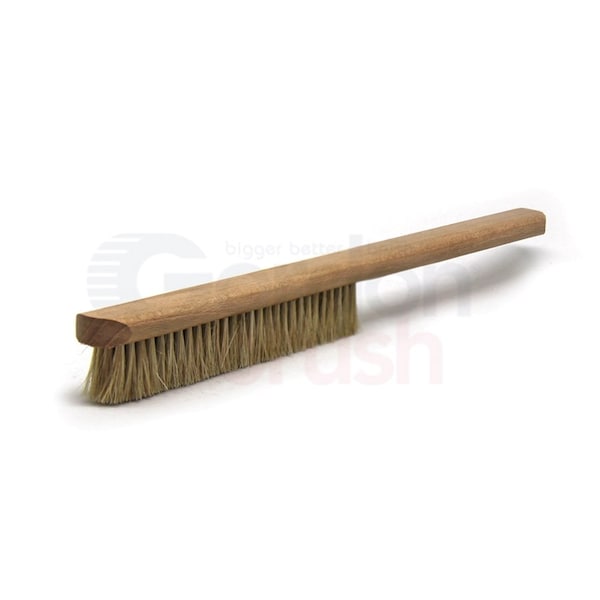 4x29 Row Anti-Static Horsehair Narrow Hardwood Handle Plater Brush, PK12